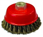 Щетка-крацовка "чашка"  d100мм витая,гайка для УШМ /36