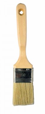 Кисть плоская 1" 25мм "Профи" натур. светл. щетина/12-576