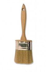 Ракля 50*28мм овальная "Евро" натур. светл. щетина дер.ручка/ 10-90