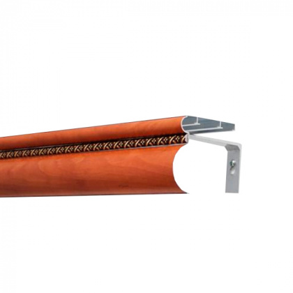 Карниз АМ 032-3ПМ-2,0м  красный клен 2446 /1шт АЛКОМ 