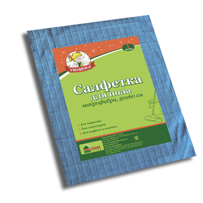 Салфетка для пола 50х60 микрофибра Умничка