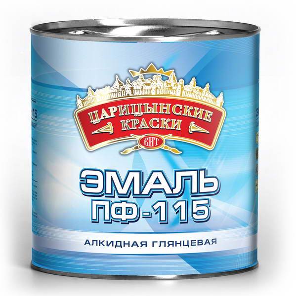 Эмаль ПФ-115 серая 2,7кг/6шт Цар 