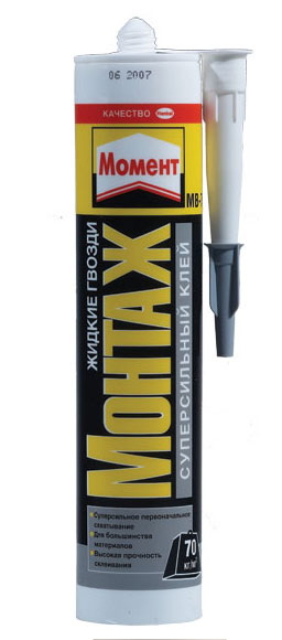 Клей Момент-монтаж МВ-70 400г/12 белый Суперсильный 