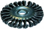 Щетка-крацовка плоская d150мм/22,2 витая (сталь.проволока 0,5мм) /32