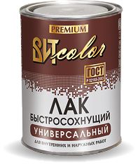 ЛАК универсальн     0,8кг/14шт внут-нруж.раб.Быстросохнущий  4 часа Цар