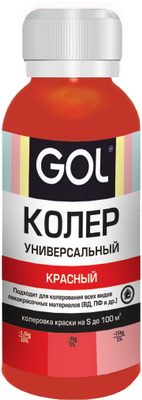 Колер паста Унив КРАСНЫЙ 0,1л/12шт внутрен.работ Ижевск