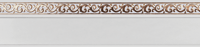 Карниз потолоч. ФЛОРА с пов. 2,6 м белый глянец золото 3П /кр.+ стоп + планка/ Россия