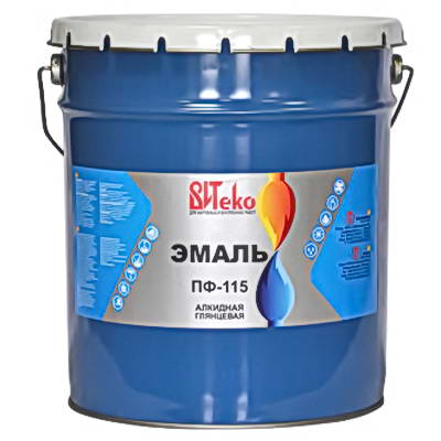 Эмаль ПФ-115 белая 20кг ВИТЕКО 