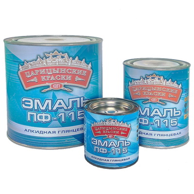 Эмаль ПФ-115 зеленая 0,25кг/45шт Цар 