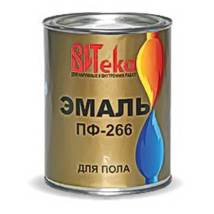 Эмаль ПФ-266 желто-коричневая 2,6кг/6шт ВИТЕКО