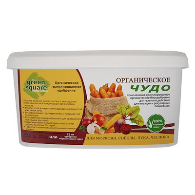 Удобрение ОРГАНИЧЕСКОЕ ЧУДО для МОРКОВИ, СВЕКЛЫ, ЛУКА, ЧЕСНОКА 4кг