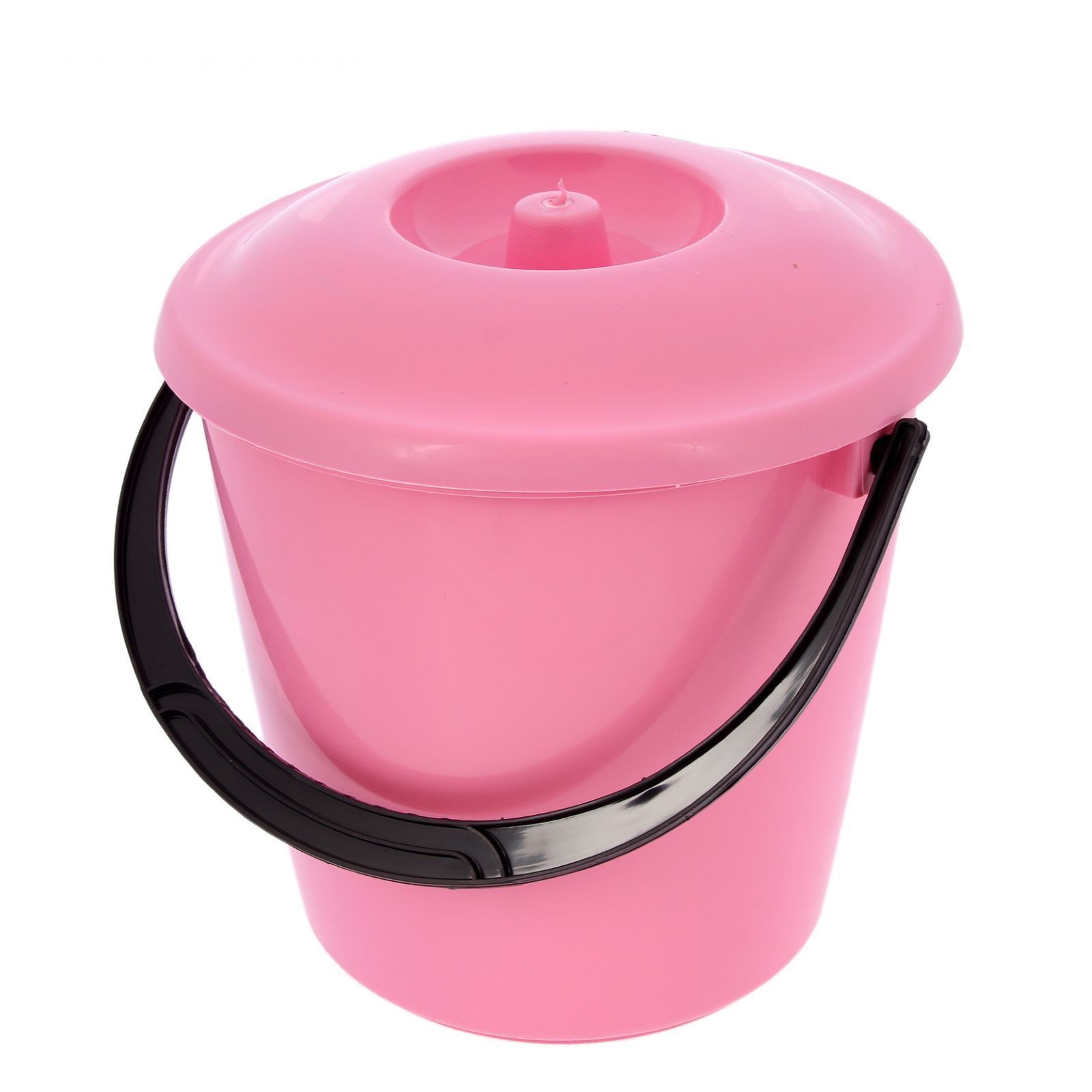 Ведро 10 л пласт. цветное с крышкой Ангарск/5