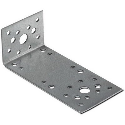 Крепежный уголок асимметричный 55х90х50x2,0 мм