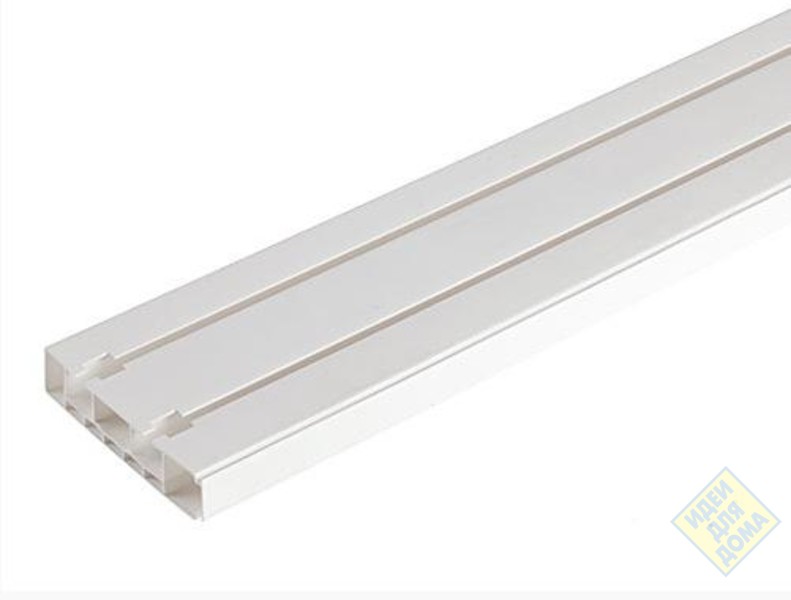 Карниз потолоч. ПВХ 2,5 м 2-х рядный ЭКОНОМ