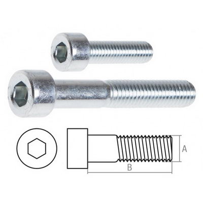 Болт DIN 912 12х60 с внутренним шестигранником