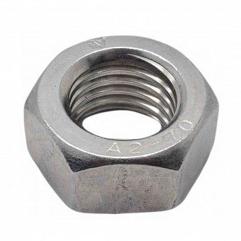 Гайка DIN 934 А2 М18 НЕРЖАВЕЙКА
