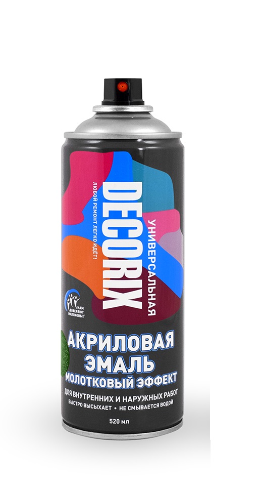 Аэрозоль Молотковый эффект ЗОЛОТО Акрил. 520мл DECORIX