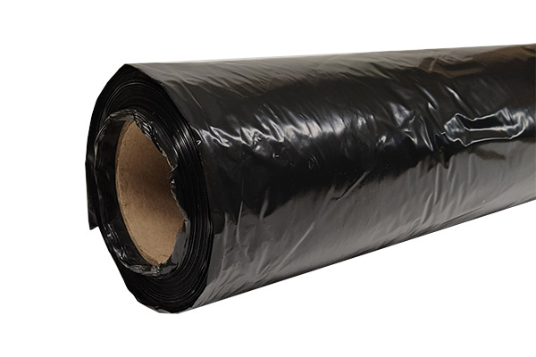 Пленка п/эт. 100 мкр., строит. черная, рукав 1,5м, 25м