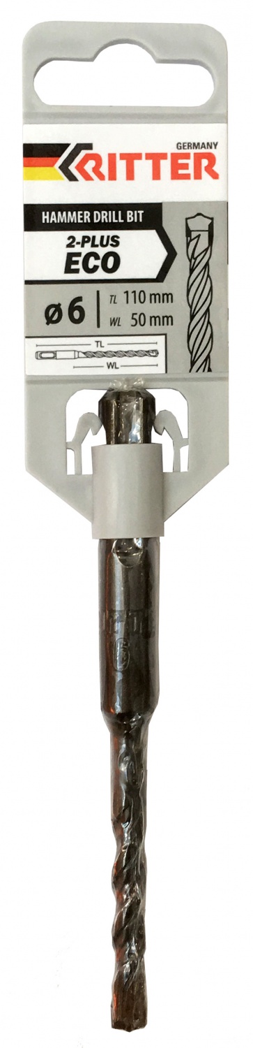 Бур SDS+ по бетону,камню 6х150/210 Ritter Eco 2-plus /1