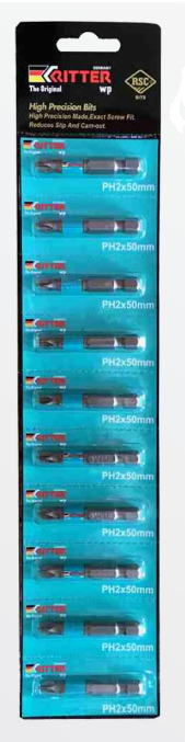 Бита PH 2x50 мм  магнитные (сталь S2) Ritter WP /1-10