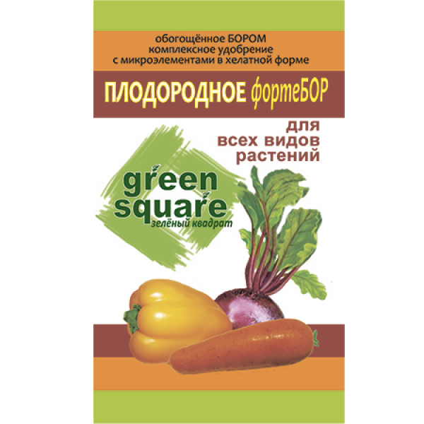 Удобрение Плодородное ФОРТЕ Бор (B-3.8%)  для всех видов культур 25г                          