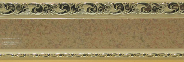 Карниз потолоч. ГАЛАНТ (АЖУР 5см зол) б/пов. 2,0  Песок 2П /кр.+ стоп + планка/ Р/