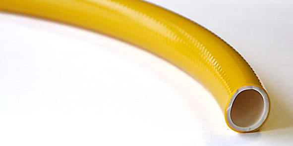 Шланг поливочный армирован. Янтарь желтый  2-сл. 2 мм D20 мм(25м)