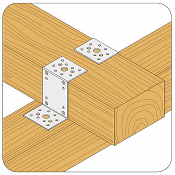 Крепежный уголок Z-образный 90х45х65x2,0 мм (упак 50шт) /1