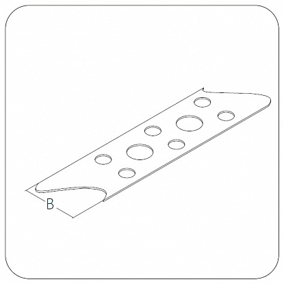 Лента перфор. монтажная  прямая 17х0,55 мм (упак 25м) /1