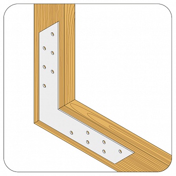 Угловой соединитель 175х175х35x2,0 мм (упак 50шт) /1