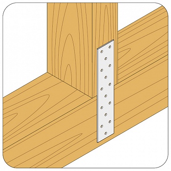 Пластина соединительная 40х120x2,0 мм (упак 20шт) /1
