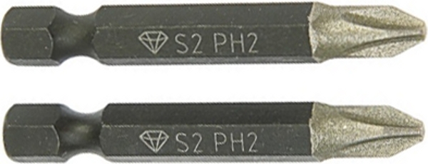 Бита PH 2x50 мм  магнитные (сталь S2) Ritter Diamond (в упак 2шт) /1