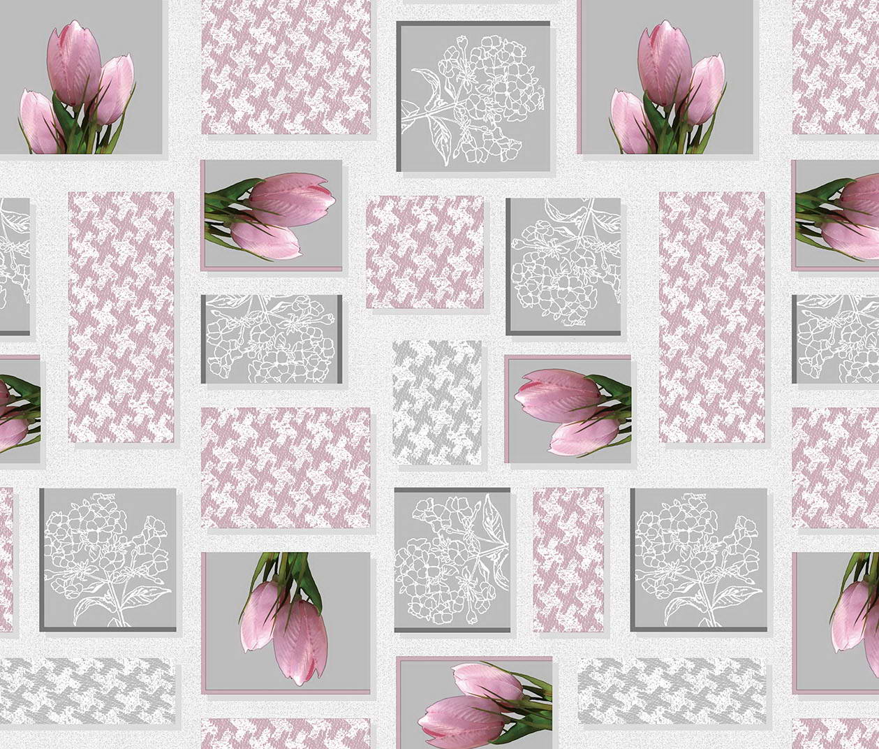 Клеенка стол. "ФЛЕР"ш.-1,4м *20 ПВХ-ткань арт. 81294