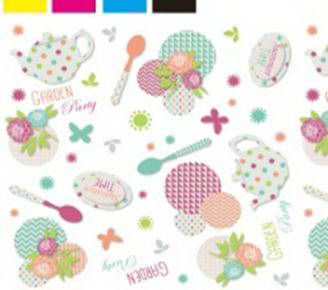 Клеенка стол. "ФЛЕР"ш.-1,4м *20 ПВХ-ткань арт. 81051-2