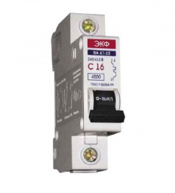 Выключатель  автоматический ЭКФ ВА 47-63 1п 20А (С) PROxima