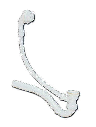 Сифон(обязка) д/ванны "Эконом" 1 1/2"х40,поворотный, с пласт.реш D=65 мм ВП 0143