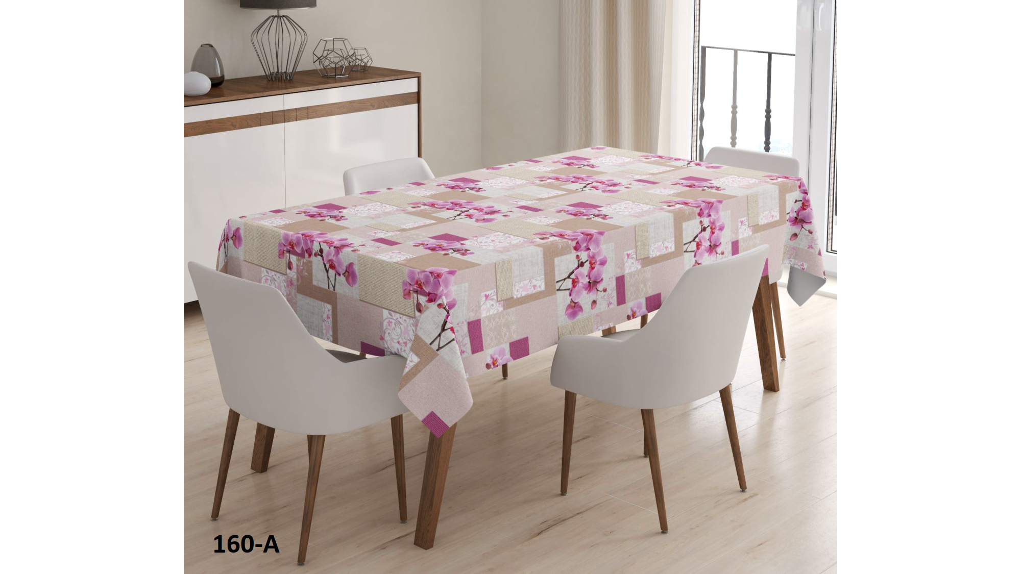 Клеенка MIRELLA ПВХ на нетк. основе стол. ш.-1,4х20м арт. 160А/метраж