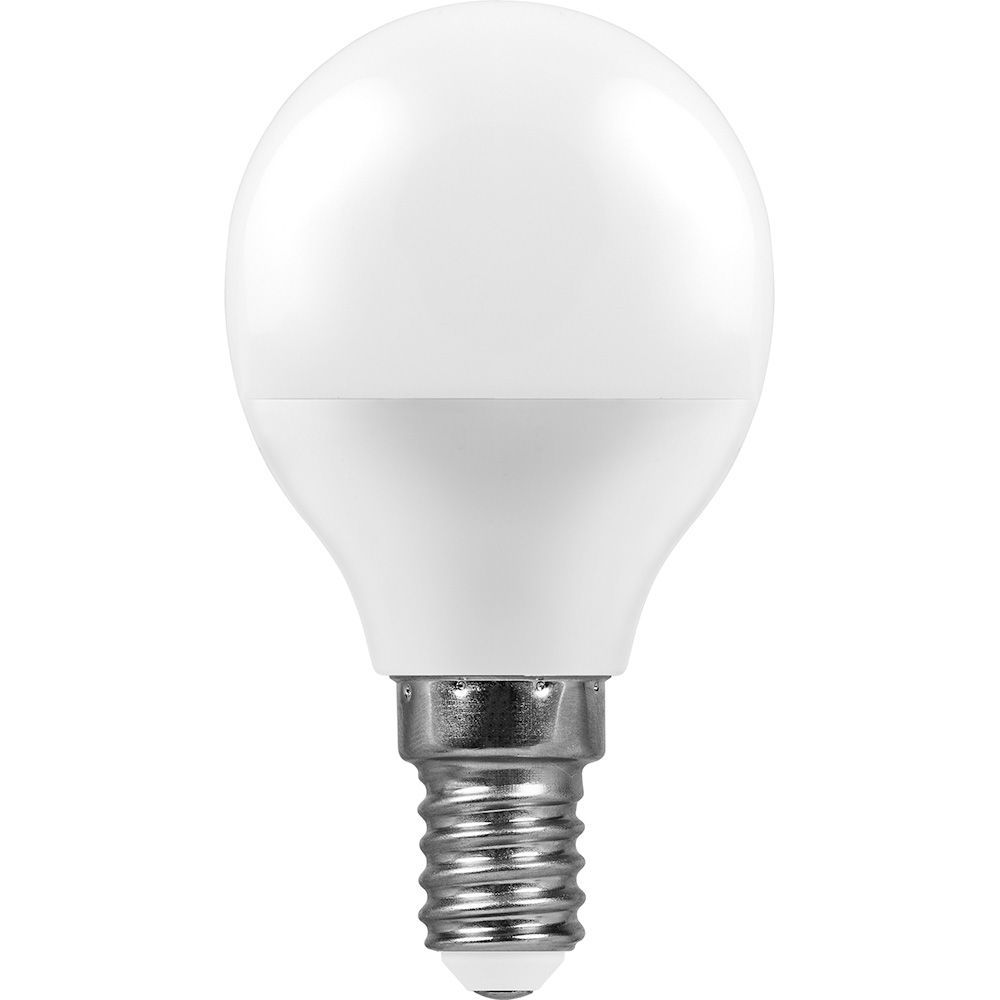 Лампа светодиодная LB-550 матовый 9W E14 6400K шар